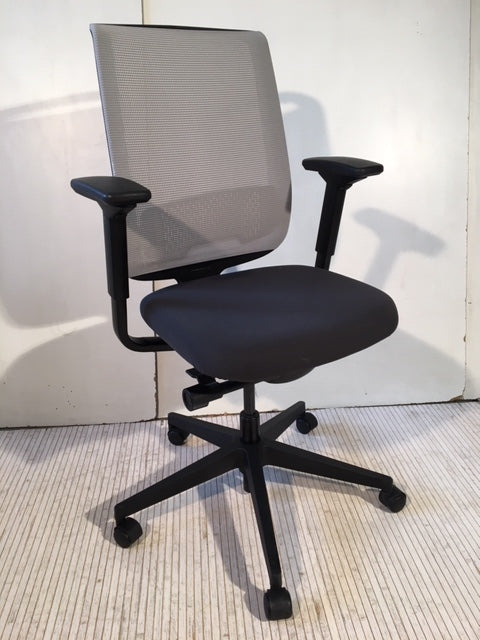 Siège de bureau reconditionné Steelcase Gris