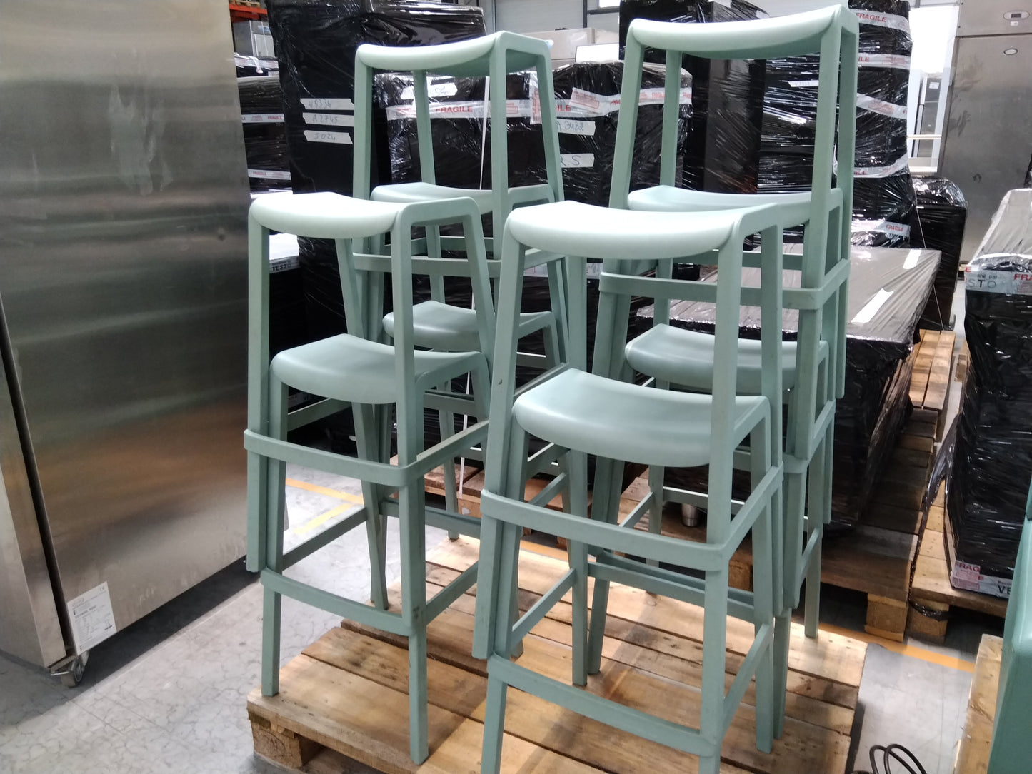Tabouret Plastique Bleu