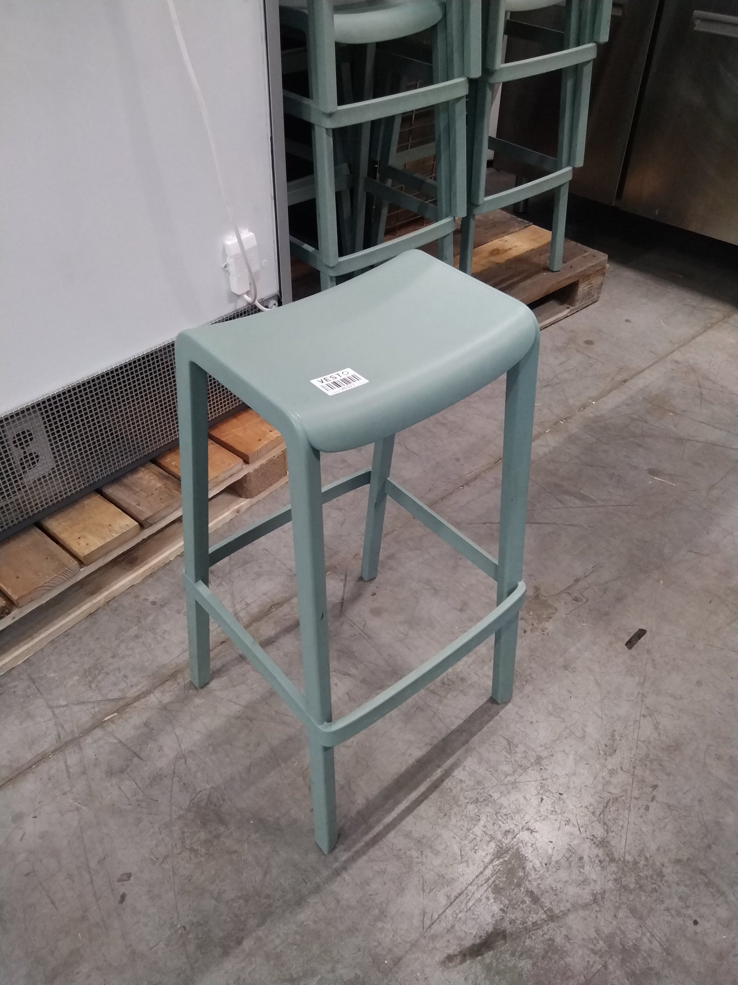 Tabouret Plastique Bleu