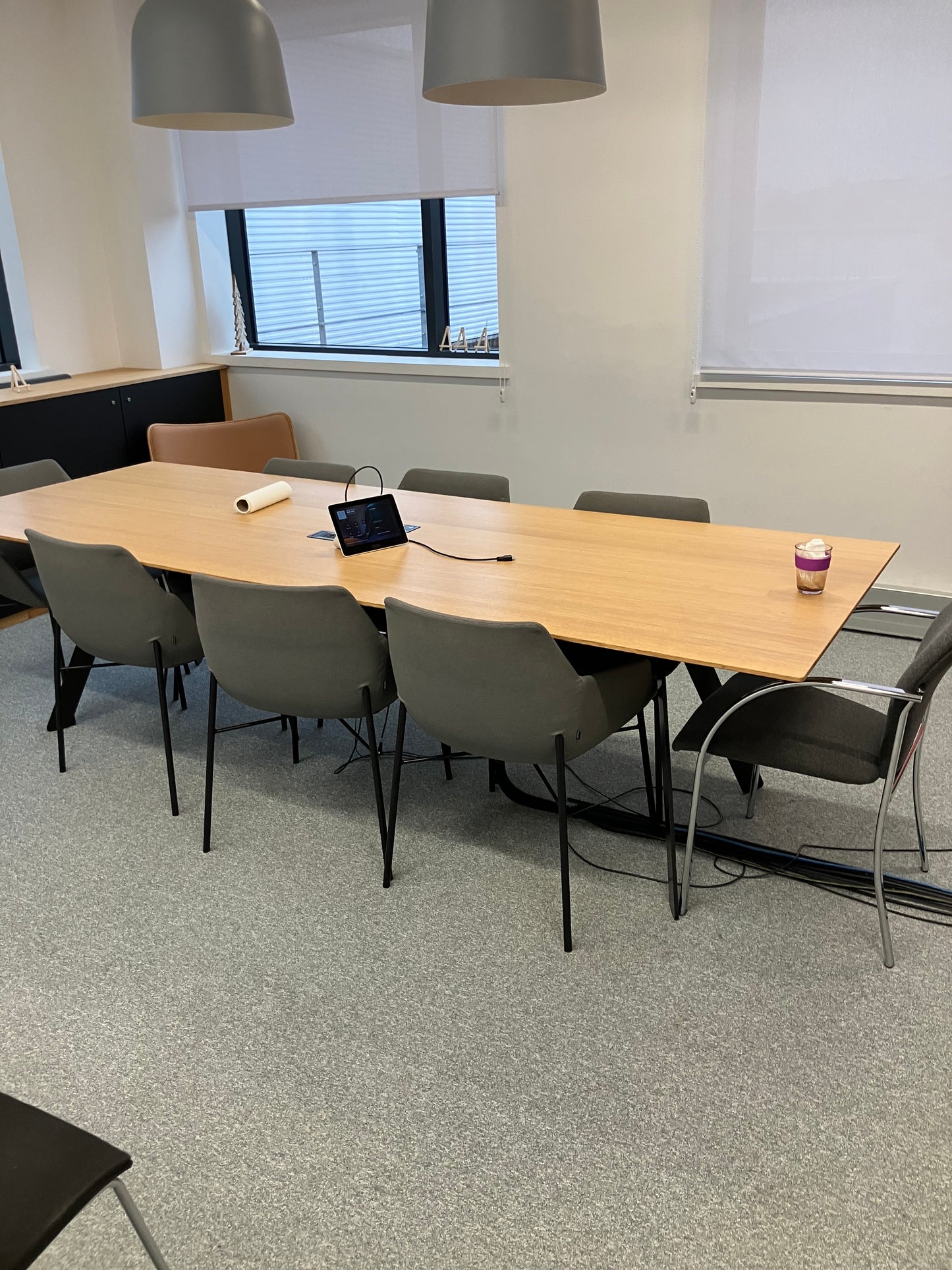 Table de réunion en bois L250xl100xh75