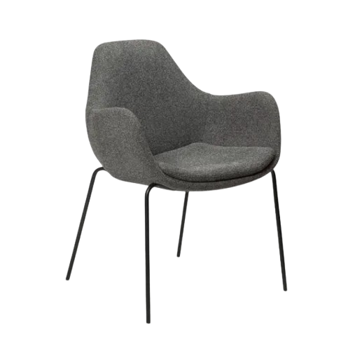 Chaise Design Métal et Tissu