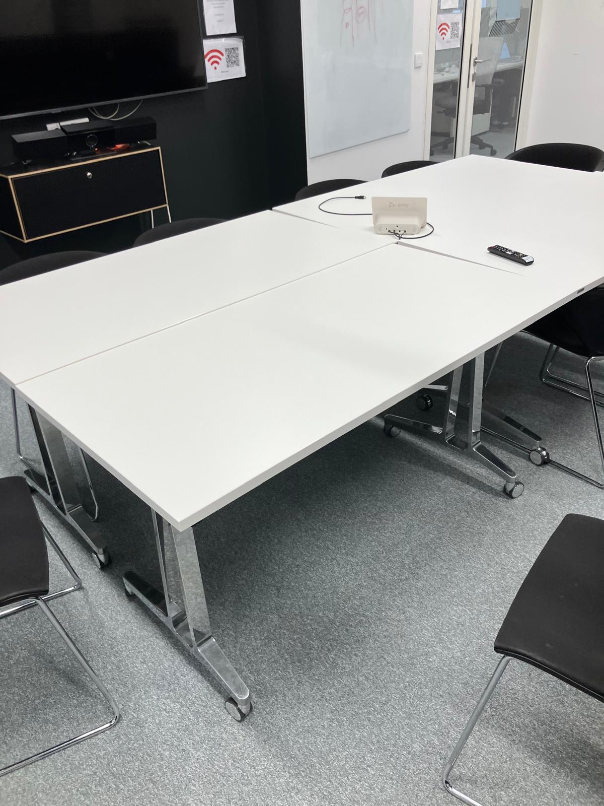 Table à roulettes rabattable L160xl80xh73