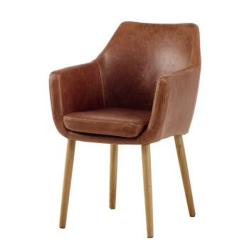 Fauteuil Maison du Monde Fauteuil vintage marron - DAVIS