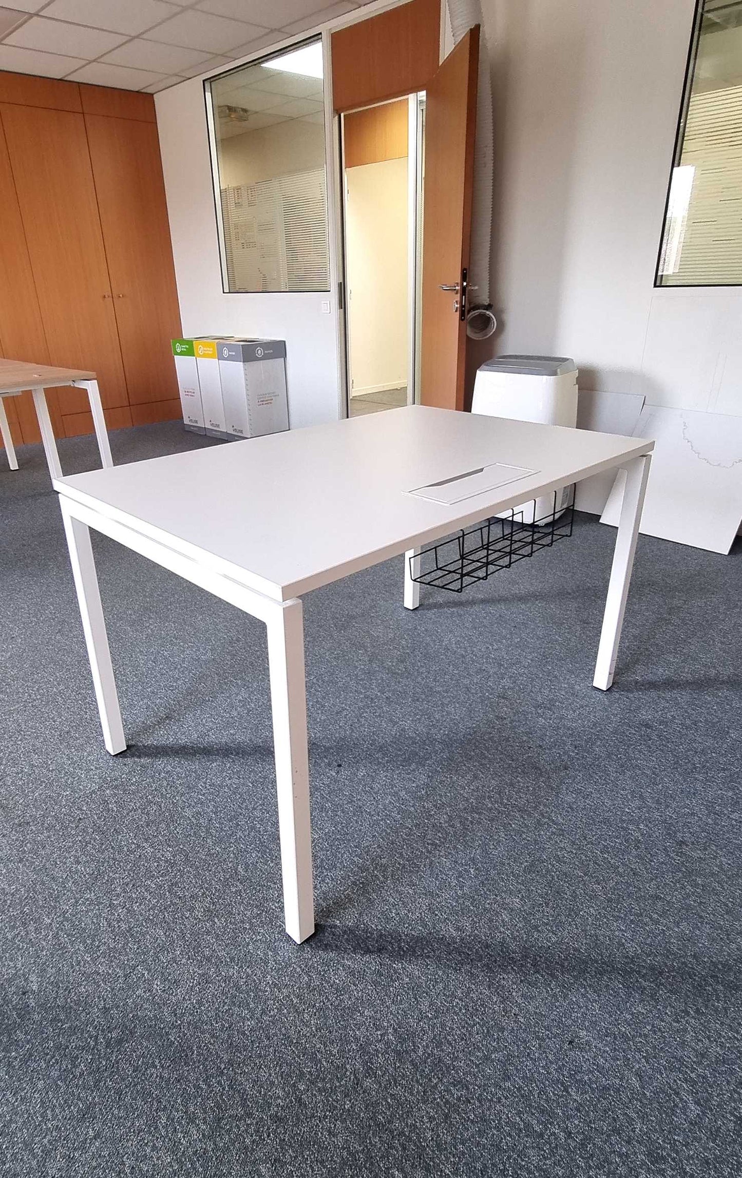 Bureau droit L120xl80xh73 - Blanc