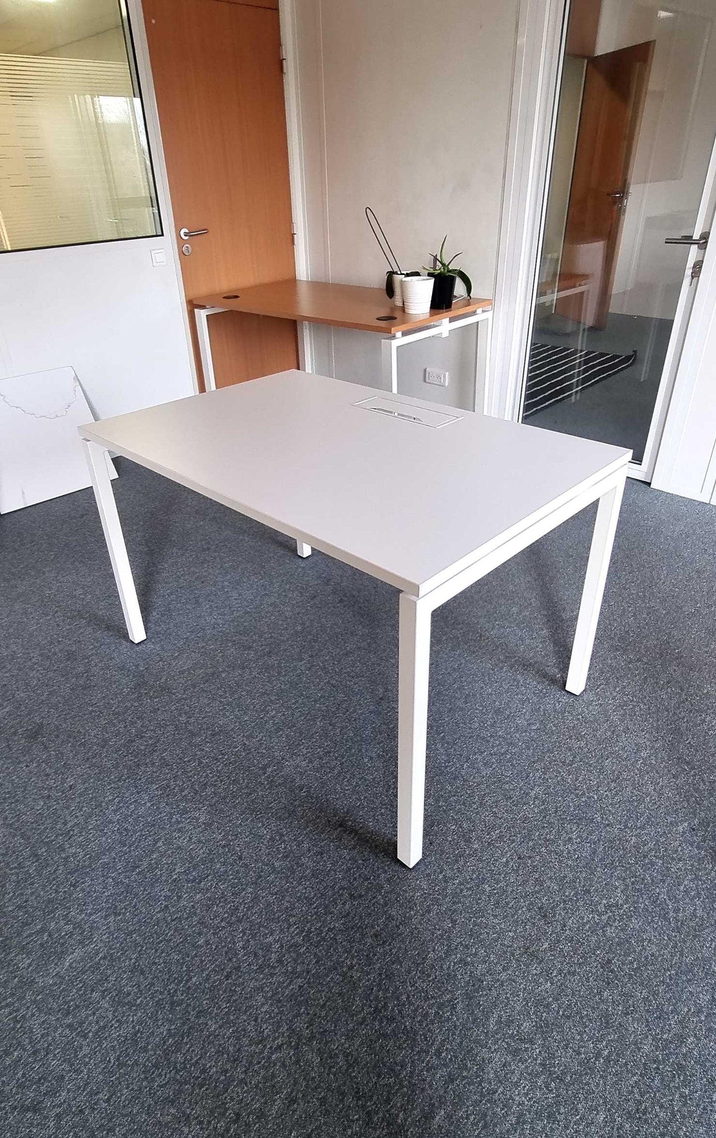 Bureau droit L120xl80xh73 - Blanc