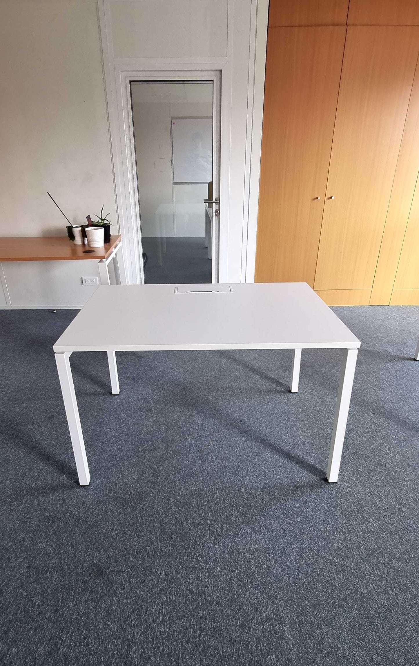 Bureau droit L120xl80xh73 - Blanc