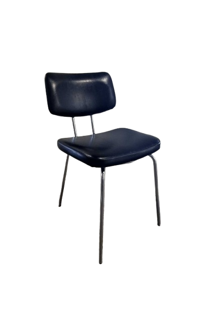 Chaise Design Noir Cuir/Simili