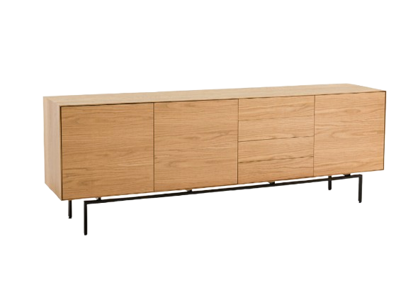 Armoire en bois avec portes battantes