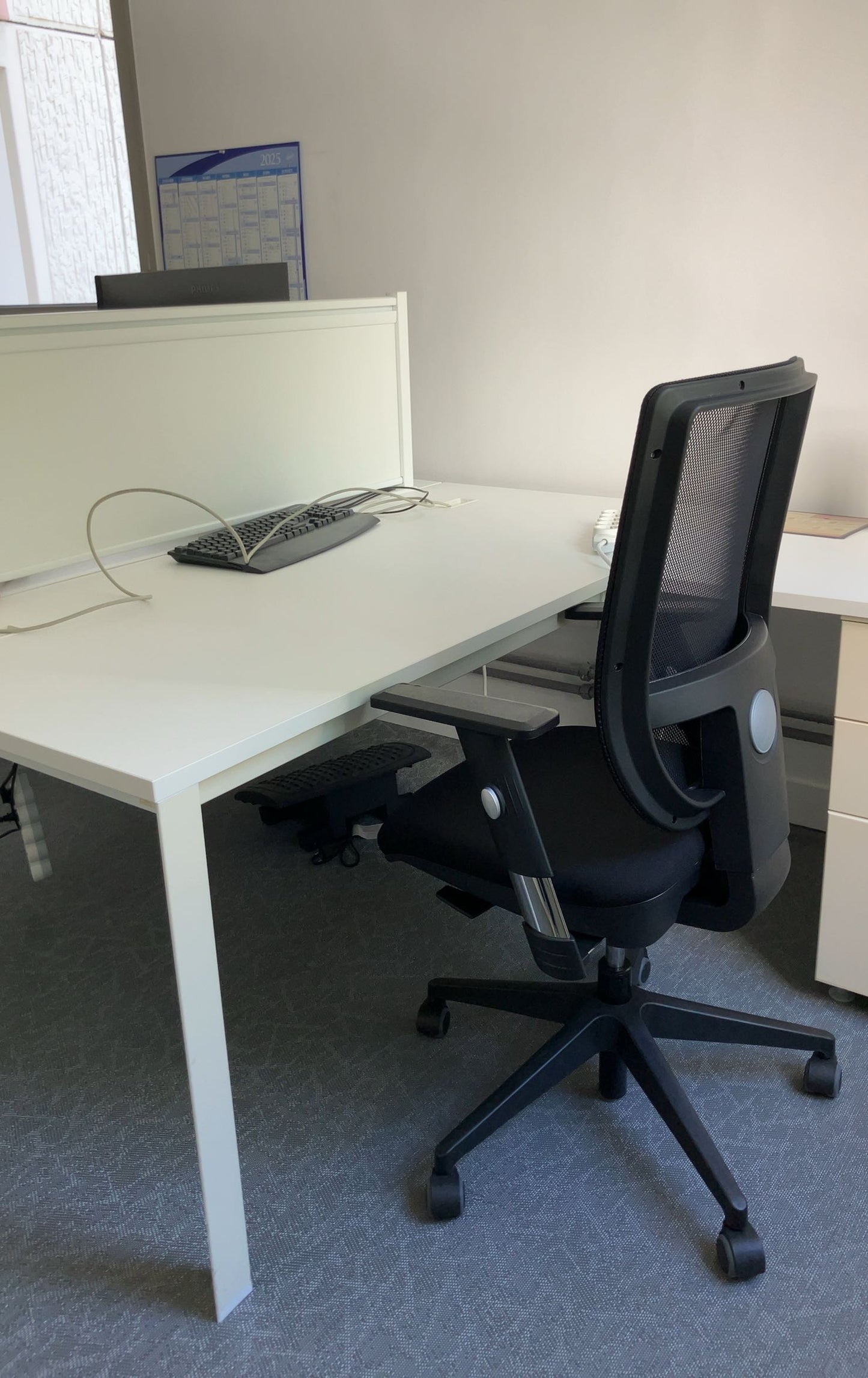 Fauteuil de Bureau Tissu Noir