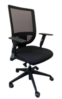Fauteuil de Bureau Tissu Noir