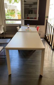Table ou bureau couleur blanche L140xl80xh73