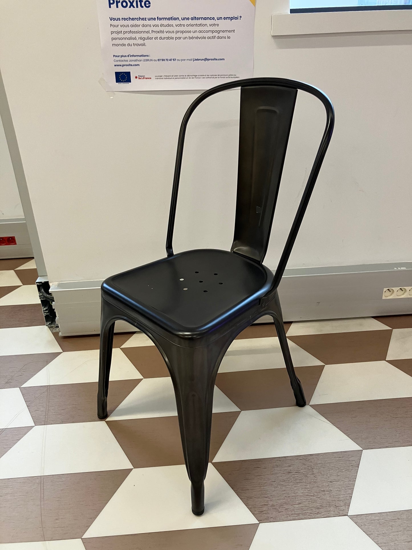 Chaise Tolix Gris Métal