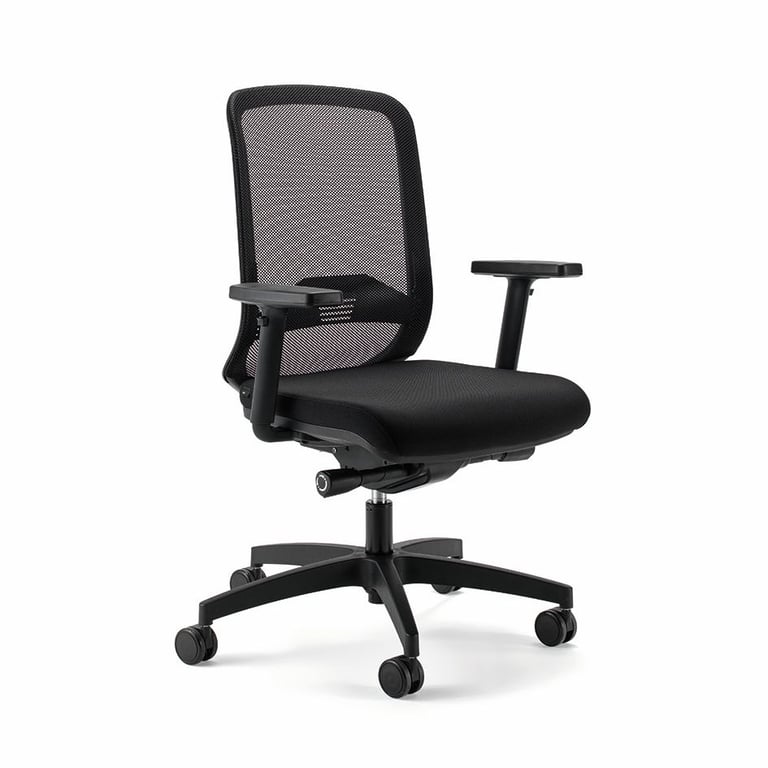 Fauteuil de bureau Sem en résille noire