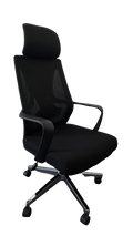 Fauteuil de bureau avec têtière et roulettes