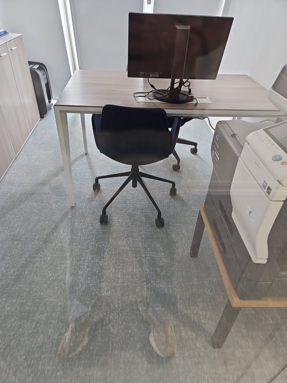 Fauteuil de bureau en tissu Denim