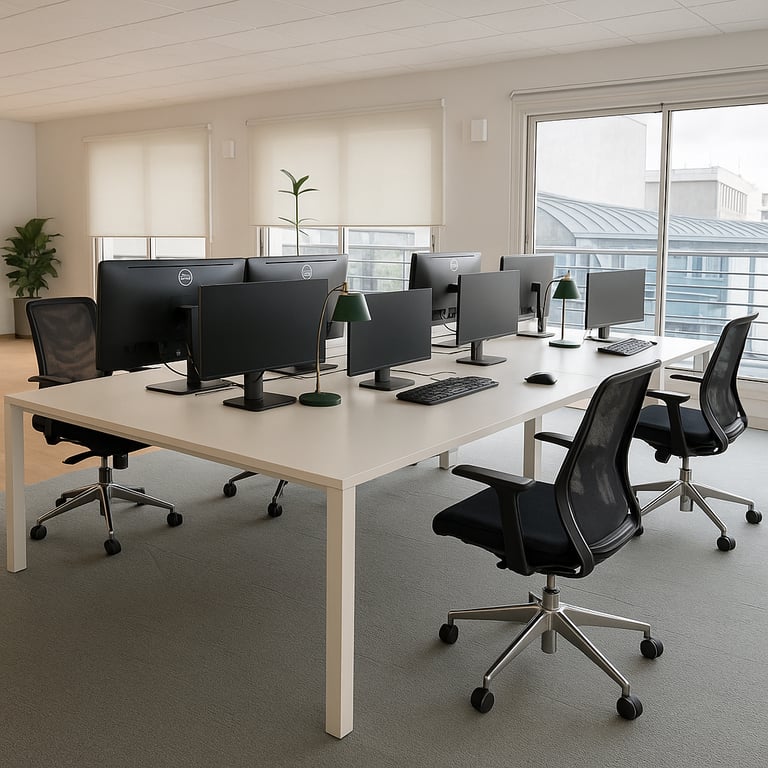 Fauteuil de bureau avec roulettes et piètement en étoile