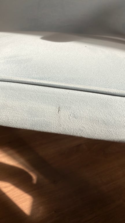 Fauteuil Gris en Velours avec Accoudoirs
