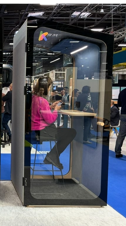 Shelter Stand Up - Cabine acoustique sans roulettes, pour 1 place