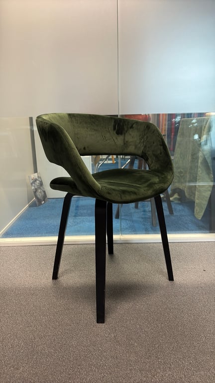 Chaise de réunion avec accoudoirs en tissu