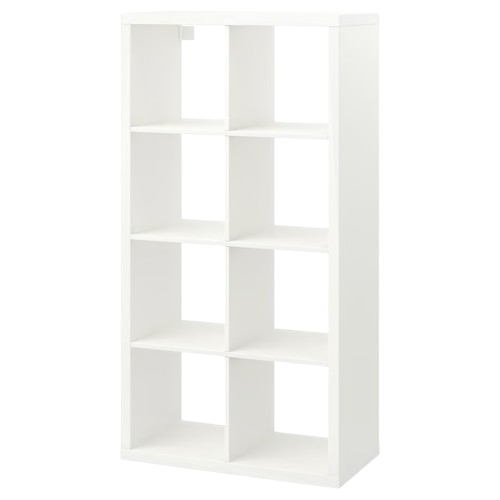 Bibliothèque en mélaminé blanc