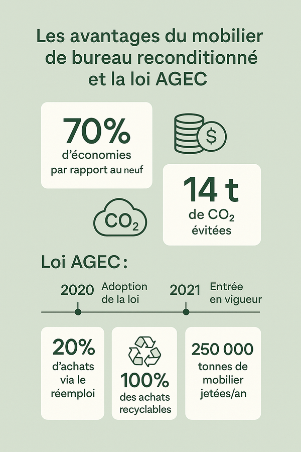 Loi AGEC : ce que vous devez savoir si vous achetez du mobilier pour votre entreprise