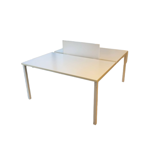 Bureau multiposte L140xl160 - Plateau blanc