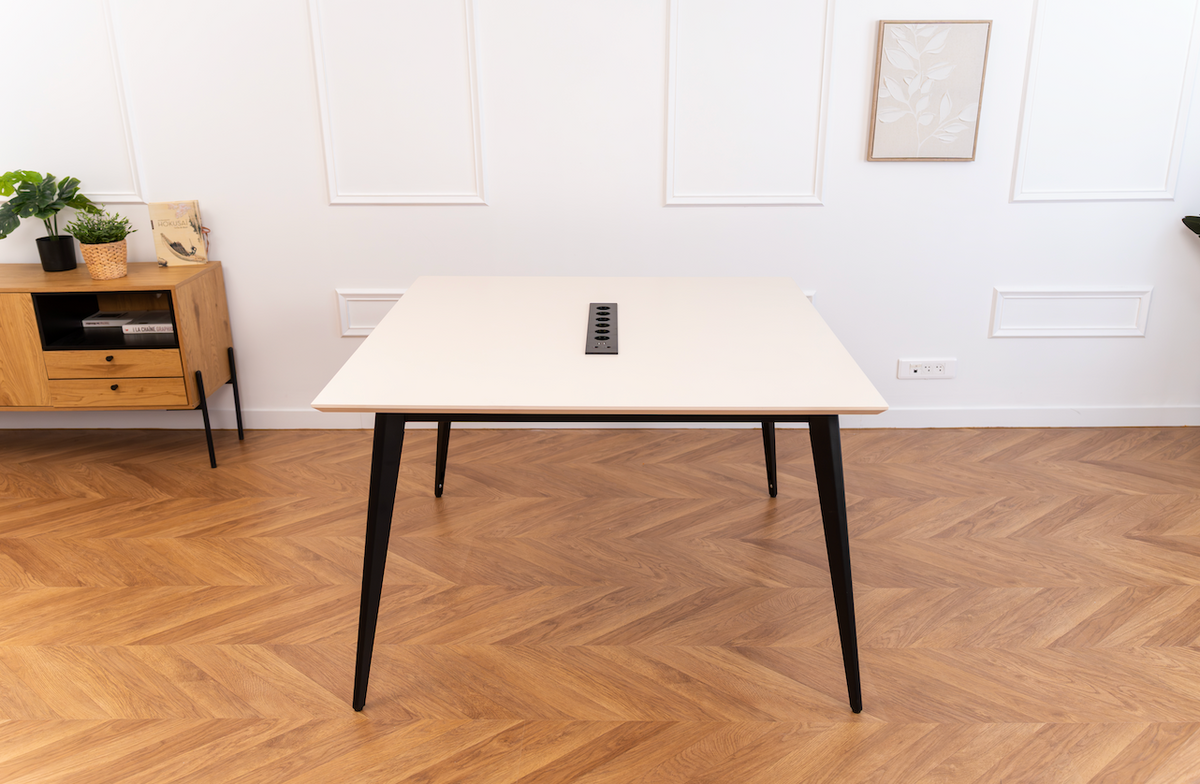 Bench 2 places Orex - 120 x 120 - Plateau blanc