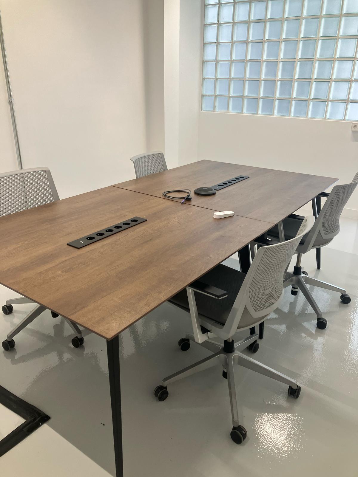 Bench 2 places Orex  - 120 x 120 - Plateau Bois Foncé
