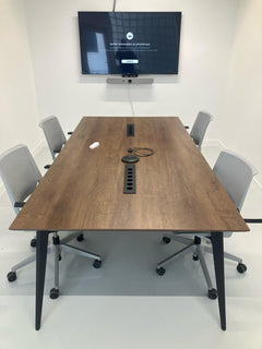 Bench 2 places Orex  - 120 x 120 - Plateau Bois Foncé