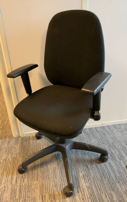 Fauteuil de Bureau Noir avec Accoudoirs
