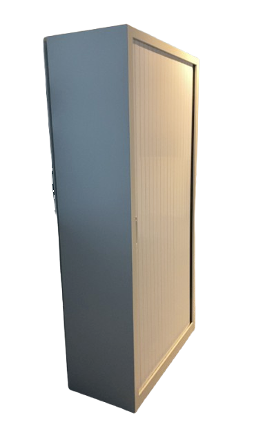 Armoire coulissante blanche en métal
