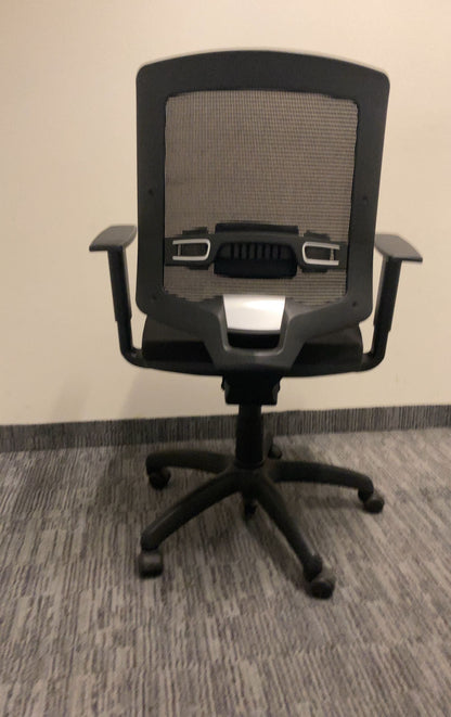 Fauteuil de Bureau avec Accoudoirs Noir