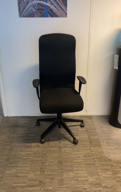 Fauteuil de Bureau en Tissu Noir