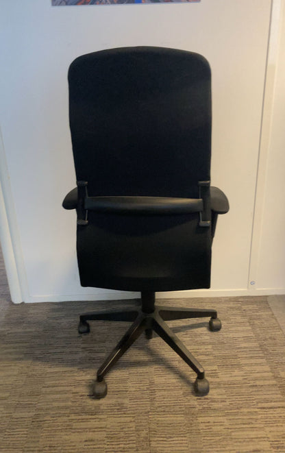 Fauteuil de Bureau en Tissu Noir
