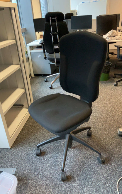 Fauteuil de Bureau Noir en Tissu