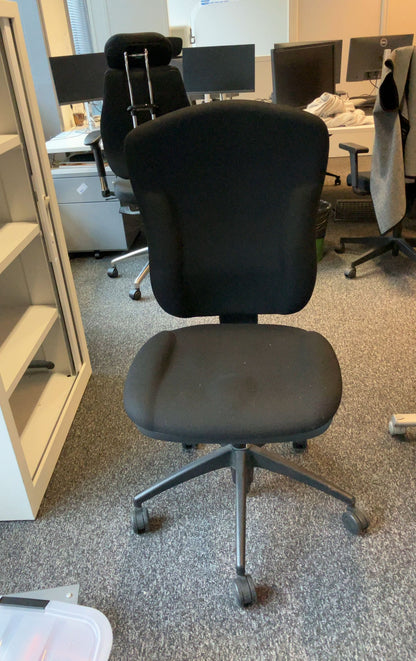 Fauteuil de Bureau Noir en Tissu