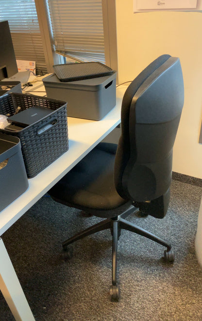 Fauteuil de Bureau Noir en Tissu
