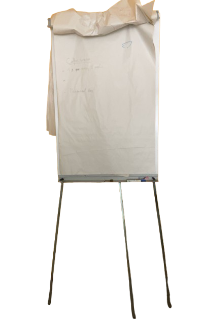 Tableau de conférence en métal gris
