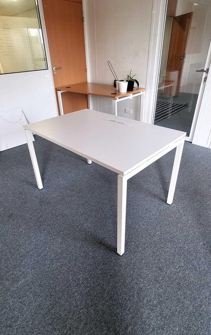 Bureau droit L120xl80xh73 - Blanc