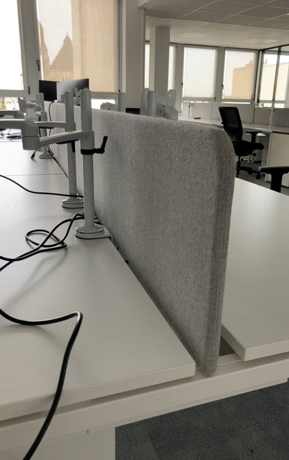 Bench 4 places Narbutas Nova U Slide L320xl164 - Blanc