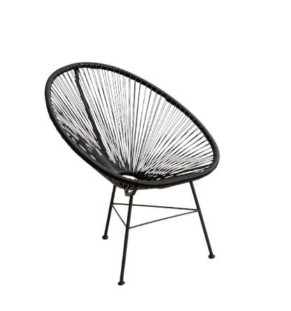 Fauteuil L80xØ40 Noir