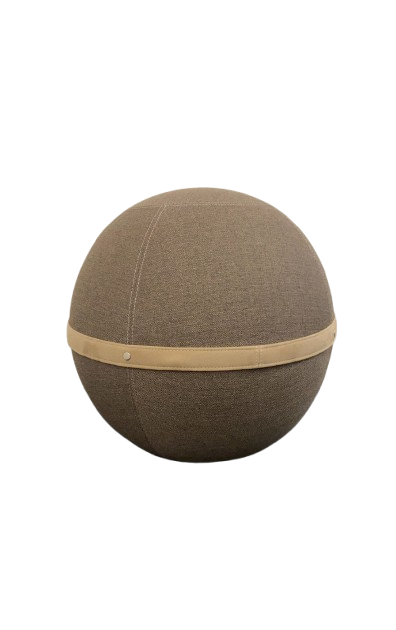 Pouf gris D60xh60 Tissu