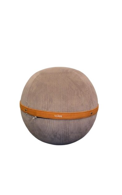Pouf velours diam.60xh60 Gris
