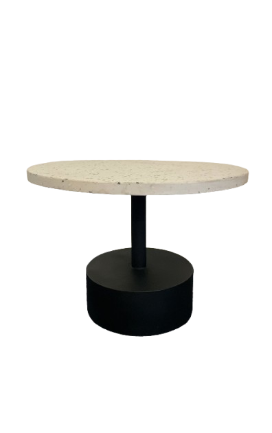Table basse Ø55xh42 Bois et Métal