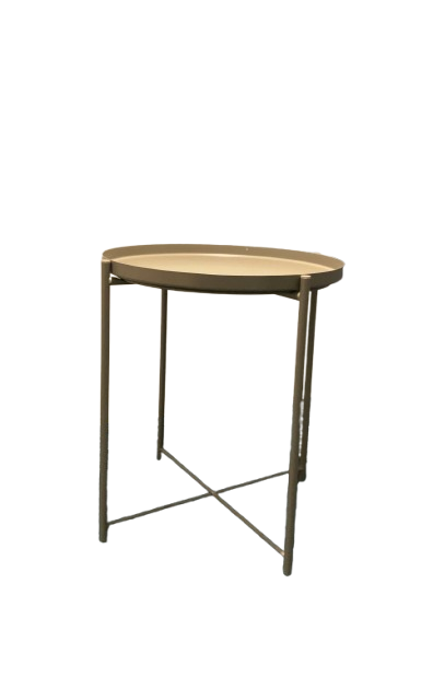 Table basse Gladom D45xH53 Métal Gris