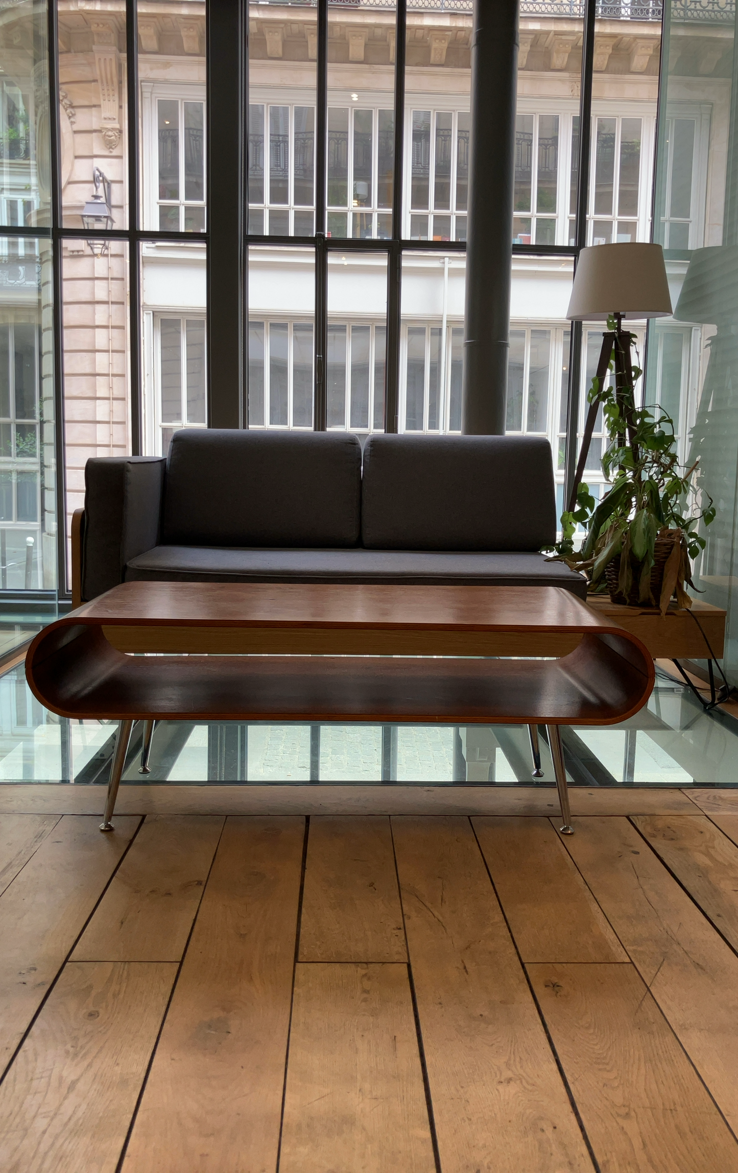 Table basse L120xl50xh45 Bois et Métal