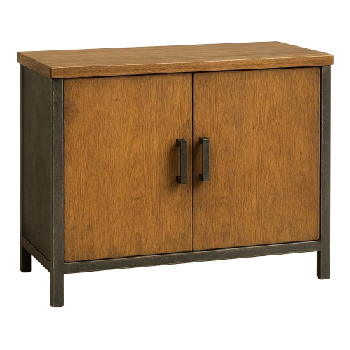 Armoire en bois et métal - Portes battantes