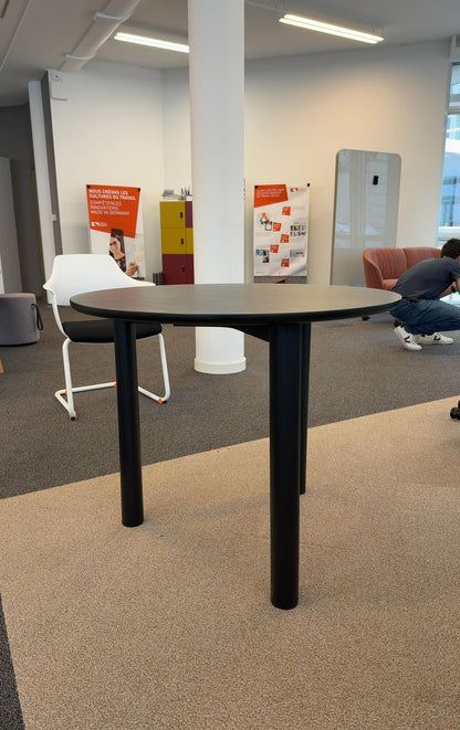 Table ronde en bois D90xh100