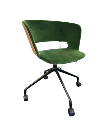 Chaise Konig + Neurath en Tissu Olive