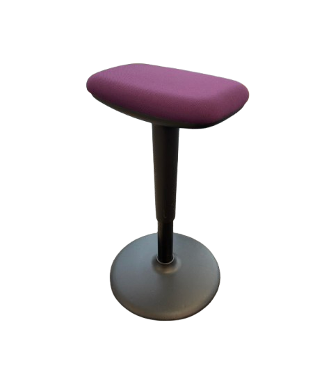Tabouret Konig + Neurath Tissu Violet